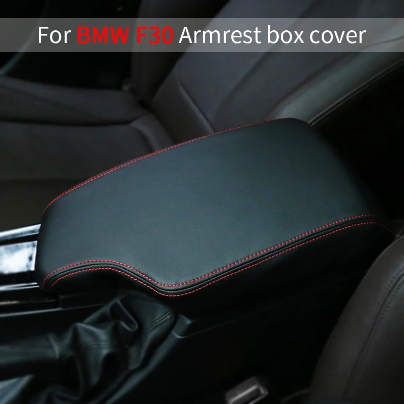 For BMW f30 Accessories F31 BMW 3 Series 2013-2015 2016 2017 2018 2019 Center Console Armrest Box Leather Protective Cover Trim