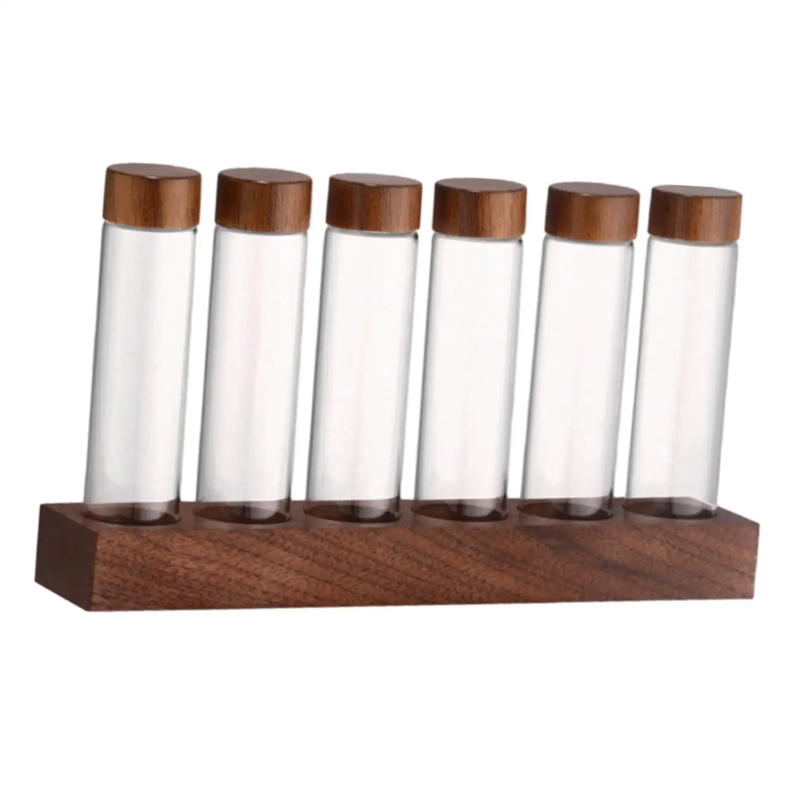 

Coffee Bean Storage Tubes Refillable with Display Rack Food Storage Container Coffee Beans Storage Containers for Bar Countertop