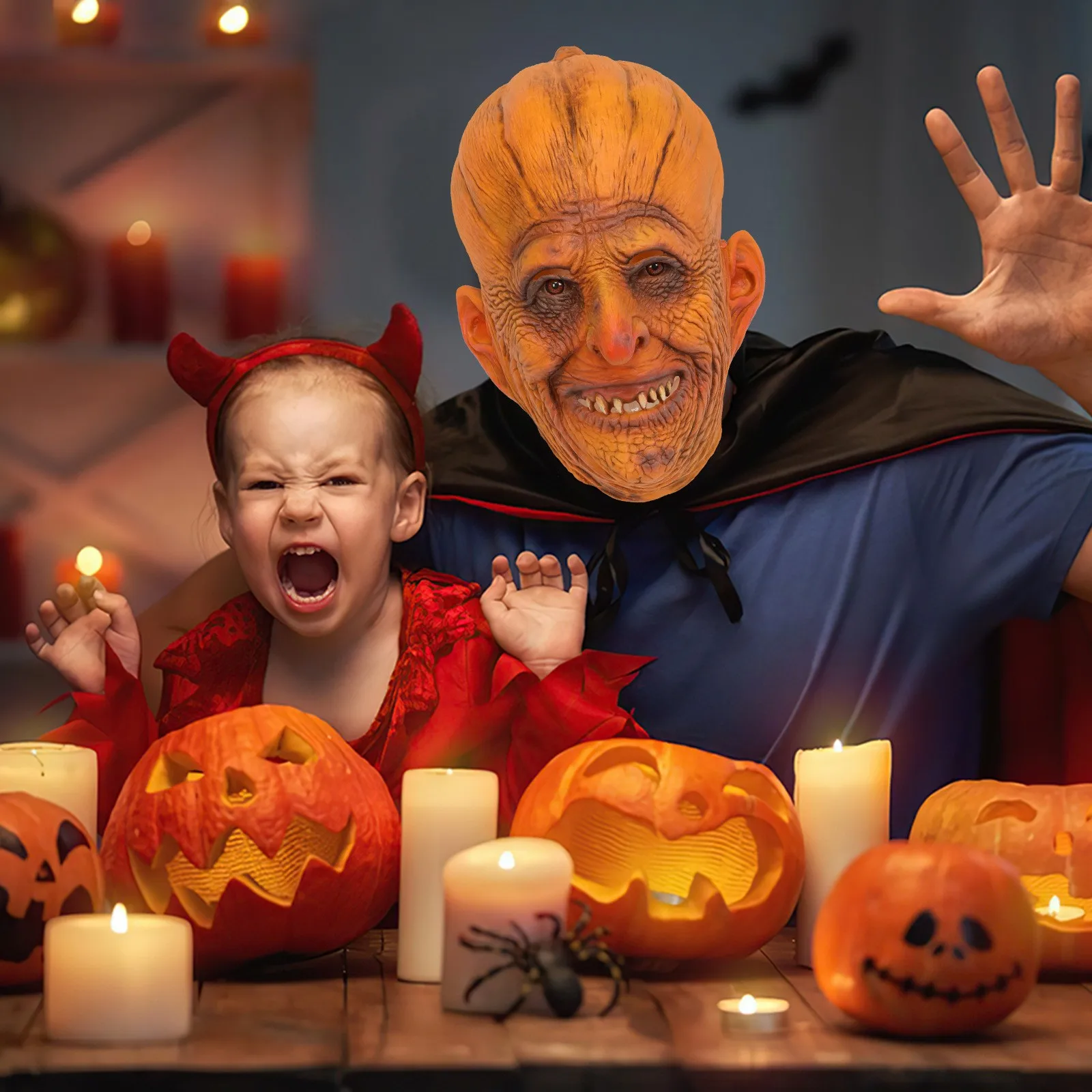 トリックホラーおもちゃラテックスマスク不気味な面白いリアルなマスクヘッドレスハロウィンカーニバルホリデーコスプレ衣装アクセサリー