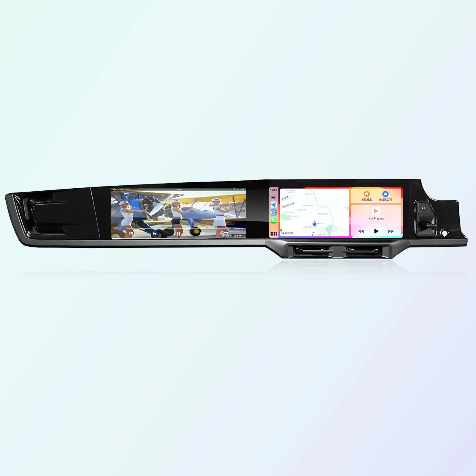 

Мультимедийный проигрыватель NaviHua с двумя экранами, Android, CarPlay, GPS-навигацией и радио для Porsche Panamera 970 2010-2017 годов выпуска.