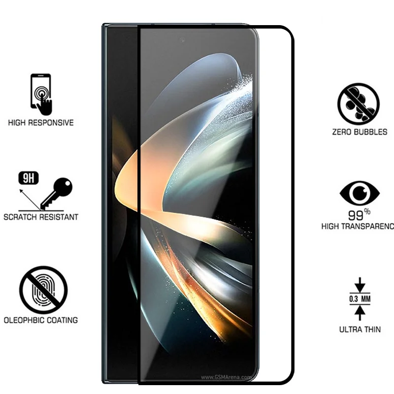 2in1 Tempered Glass Case For Samsung Galaxy Fold 4 5G Screen Protector For Samsung zfold 4 zfold4 7.6inch Camera Protective Film