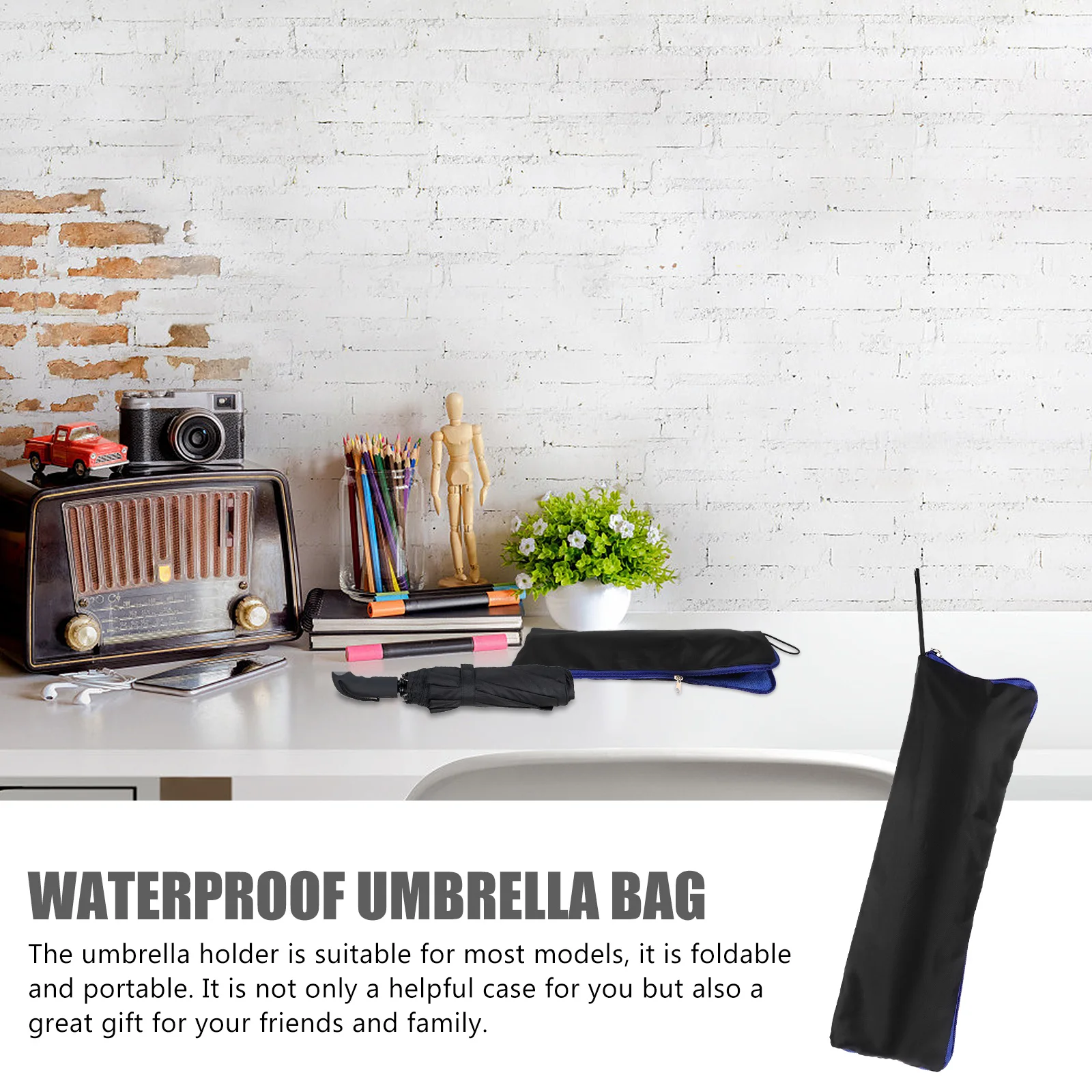 

Waterproof Umbrella Folding Pouch Portable Organizer Case Cover Universal Holder Portable Pouch For Umbrella For Car Home Travel