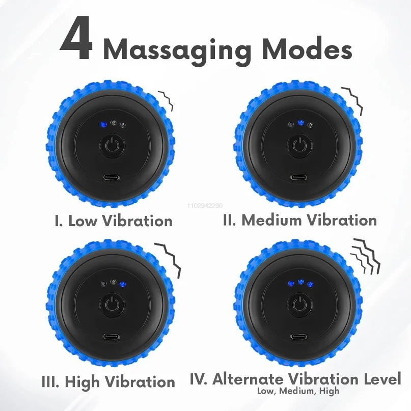 Yoga Fascia Ball Electric Peanut Ball USB Rechargeable Massage Ball Leg Muscle Relaxer Shoulder Neck Waist Massage Muscle Relax