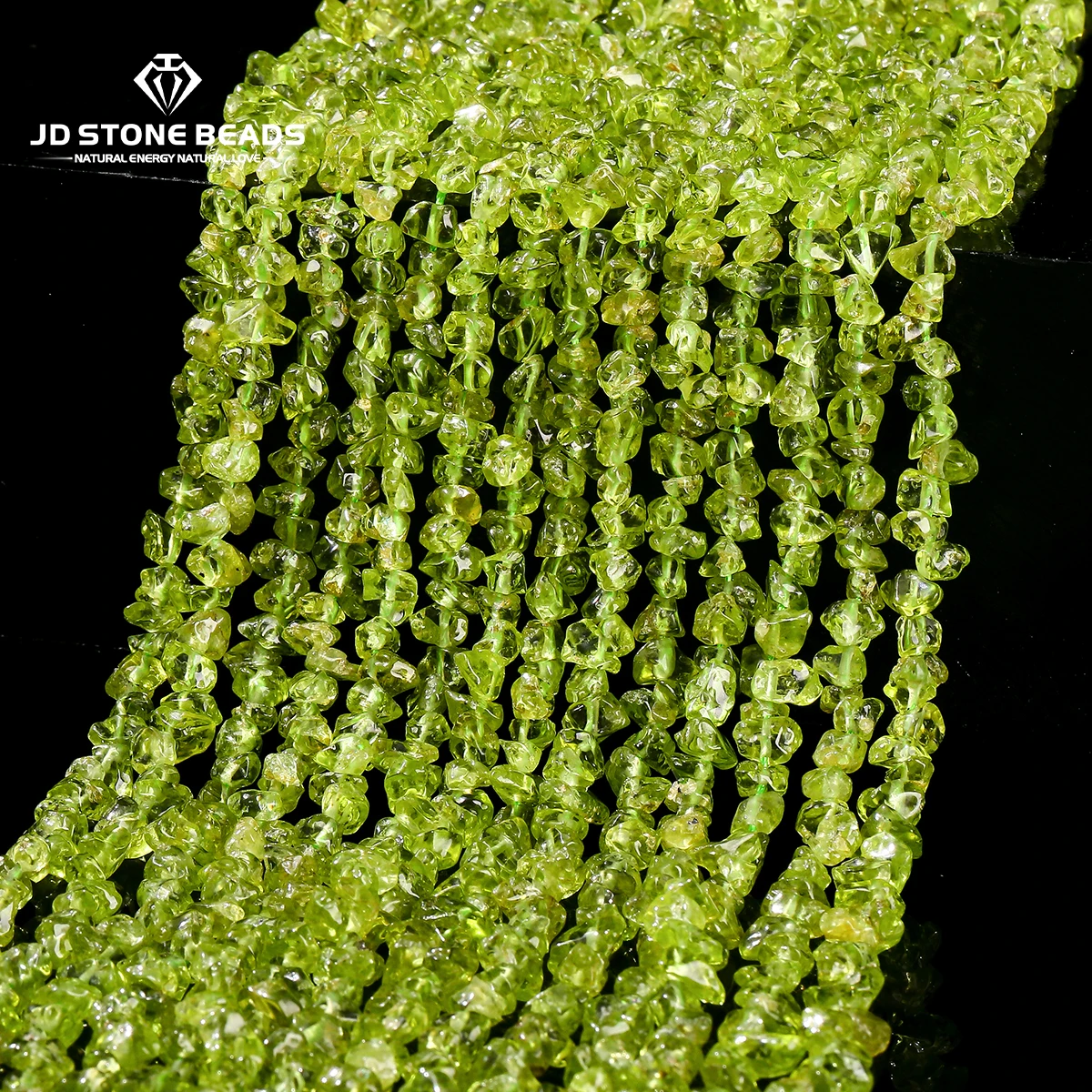 

5-8mm Natural Peridot Stone Nuggest Irregualr Bead Loose Spacer for Jewelry Making Diy Necklace Bracelet Accessory 16" Inch