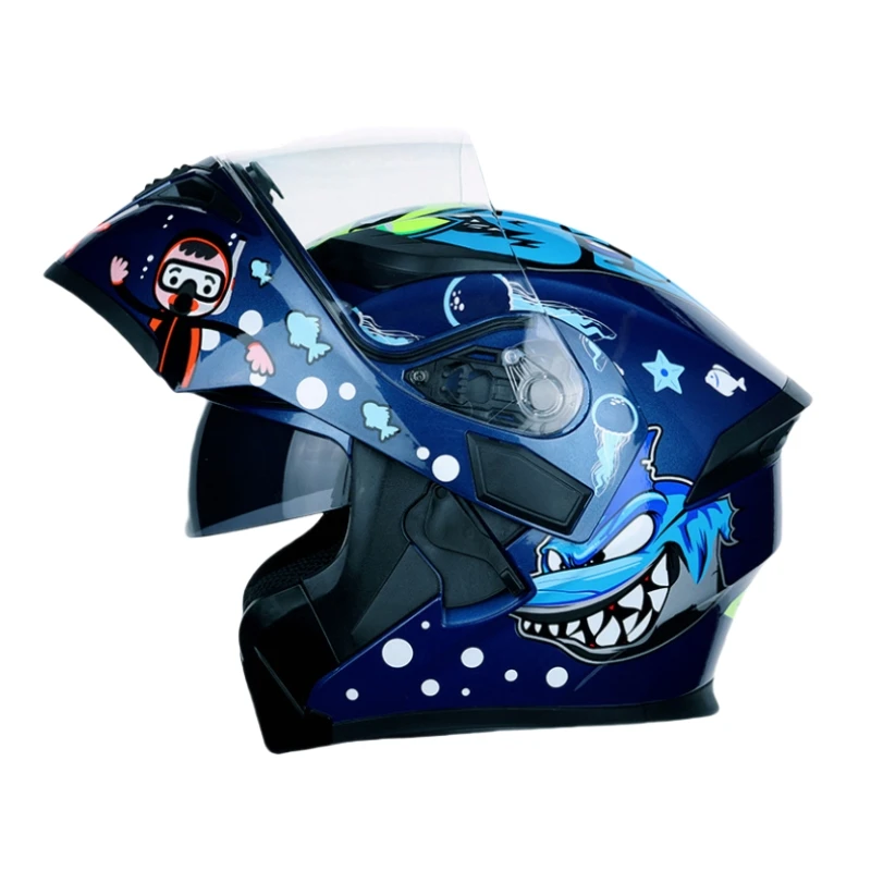 

Personalised Motorcycle Full Face Helmet Men Women Fashion Dual Lens Helmets Motocross Racing Modular Flip Up Casco Moto