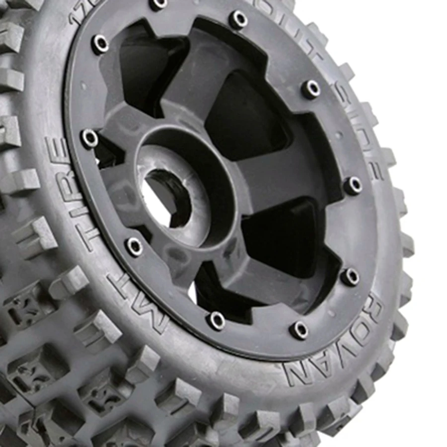 Banden en wielnaafset voor 1/5 Hpi Km Baja 5B Rc auto-onderdelen - achter 170X80CYGJ