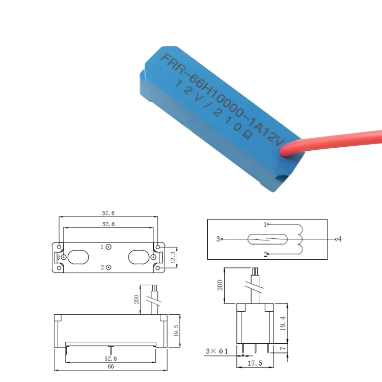 K-541H K-542H K-543H High Voltage Reed Relay 5KV 7.5KV 10KV 2A 50W Sealed OEM for High Voltage Switching System