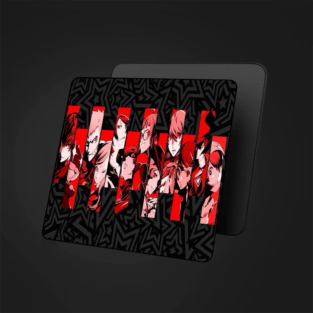 Persona 5 Square Mousepad Anime Gamer Desk Mat Persona 5 Anime Cool Kawaii Mouse mat PC Accessories Anti-Slip Mousemats 29X25