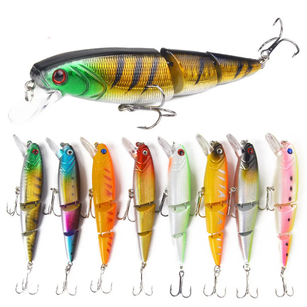 1Pcs 11.5cm 15g Wobble Fishing Lures Multi Section Bend High Simulation Iscas Artificiais Bass Pike Bait Fishing Tackle