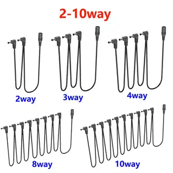 데이지 체인 케이블, 기타 이펙트 페달 액세서리, 9V DC 어댑터 플러그 전원 코드, 1-2, 3, 5, 6, 8, 10 웨이