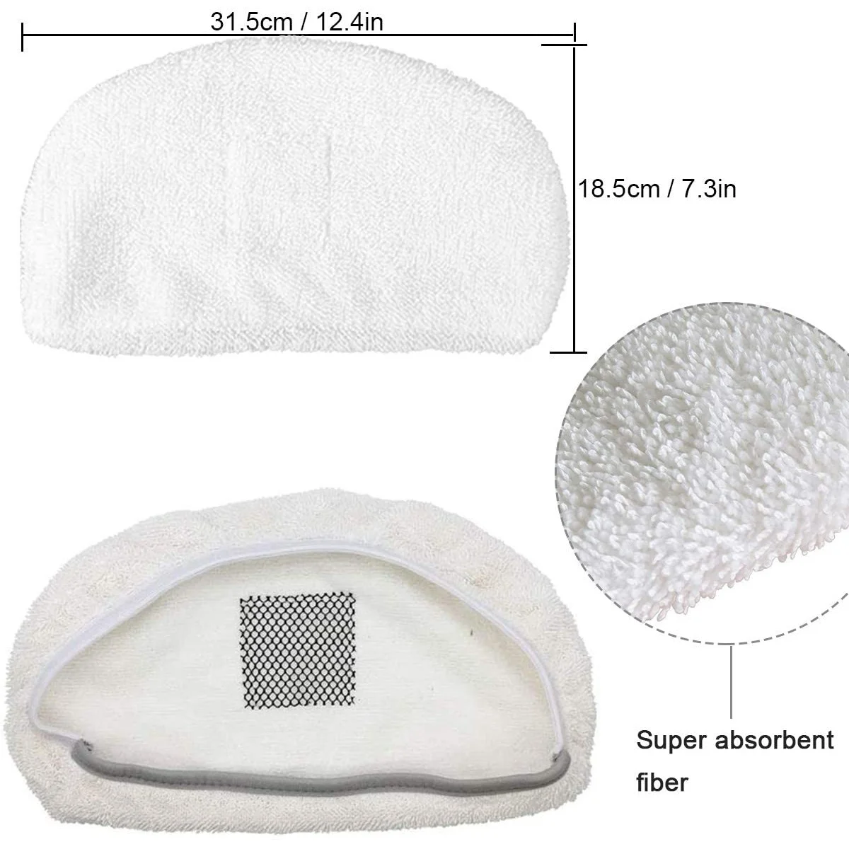 

ABJT-Replacement Steam Mop Pads For Bissell Powerfresh Steam Mop 1940 2747A 1440 1544 1806 2075 Series