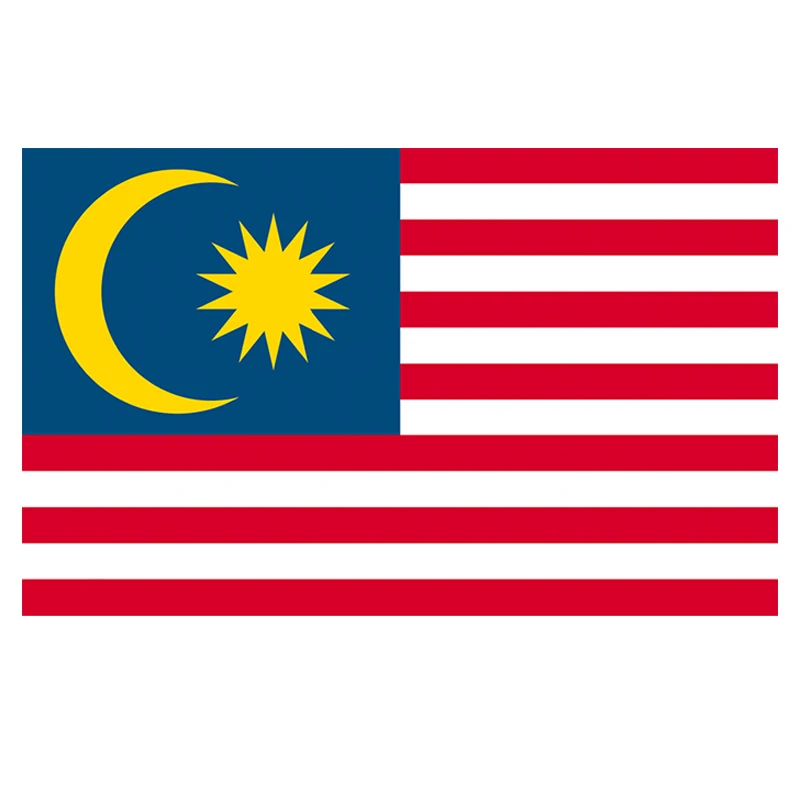Flag of Malaysia Car Stickers Vinyl Decal Waterproof Windshield Auto Accessories #S90246