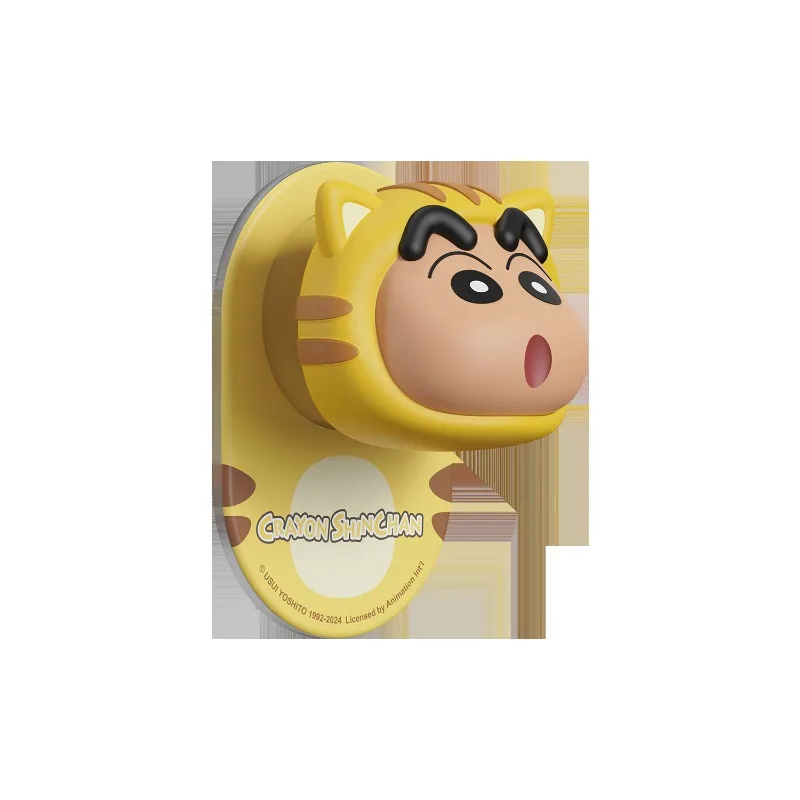 Anime Crayon Shin chan Cartoon Magnetic Airbag Phone Stand Creative Fixed Desktop Telescopic Anti Fall Folding Ring Buckle