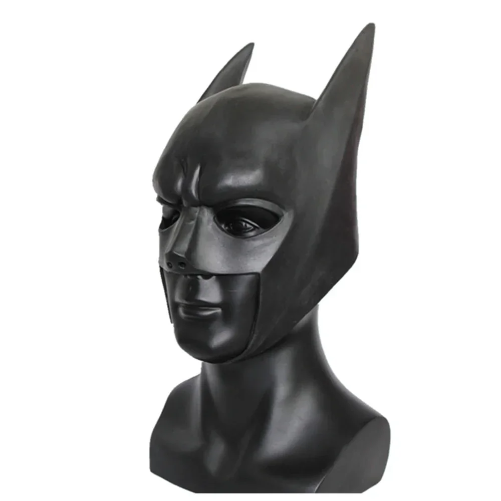 Wayne bat herói máscara halloween cosplay filme super-herói máscara facial para homens cabeça cheia capacete de látex adulto mulher disfarce prop