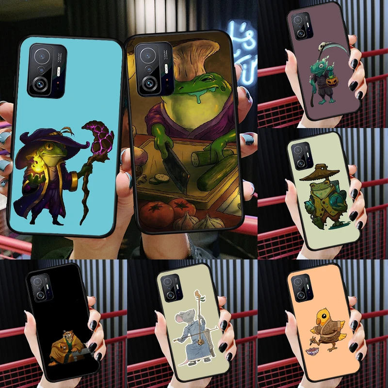 Cute Mouse Axolotl Frog Wizard For POCO X5 X4 X3 F5 Pro M4 M5s F3 F4 GT C40 Phone Case For Xiaomi 12T 11T 13 Pro 12 Lite