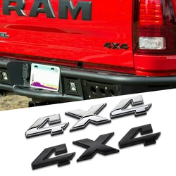 Etiqueta da cauda do carro do metal 3D, decalques do emblema do emblema, Dodge Ram 1500 2500 3500 4X4 Jeep Grand Cherokee Wrangler e Ford