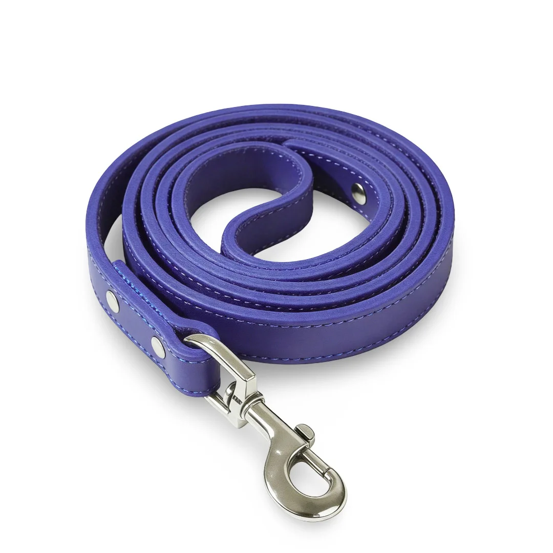 Genuine Leather Dog Leash Full Grain Leather Heavy Duty Pet Leash for for Daily Walking Training Multiple Colors Available view 6