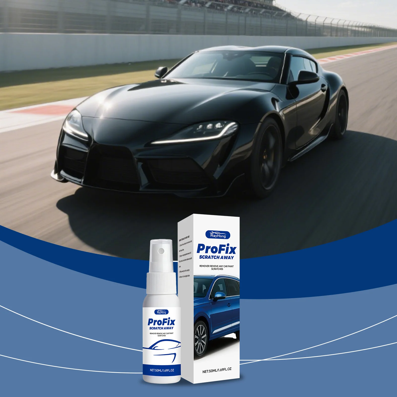 

Gentle Auto Paint Care Spray-Clean Surface Improve Minor Scratches Restore Original Shine Enhance Luster Daily Maintenance Spray