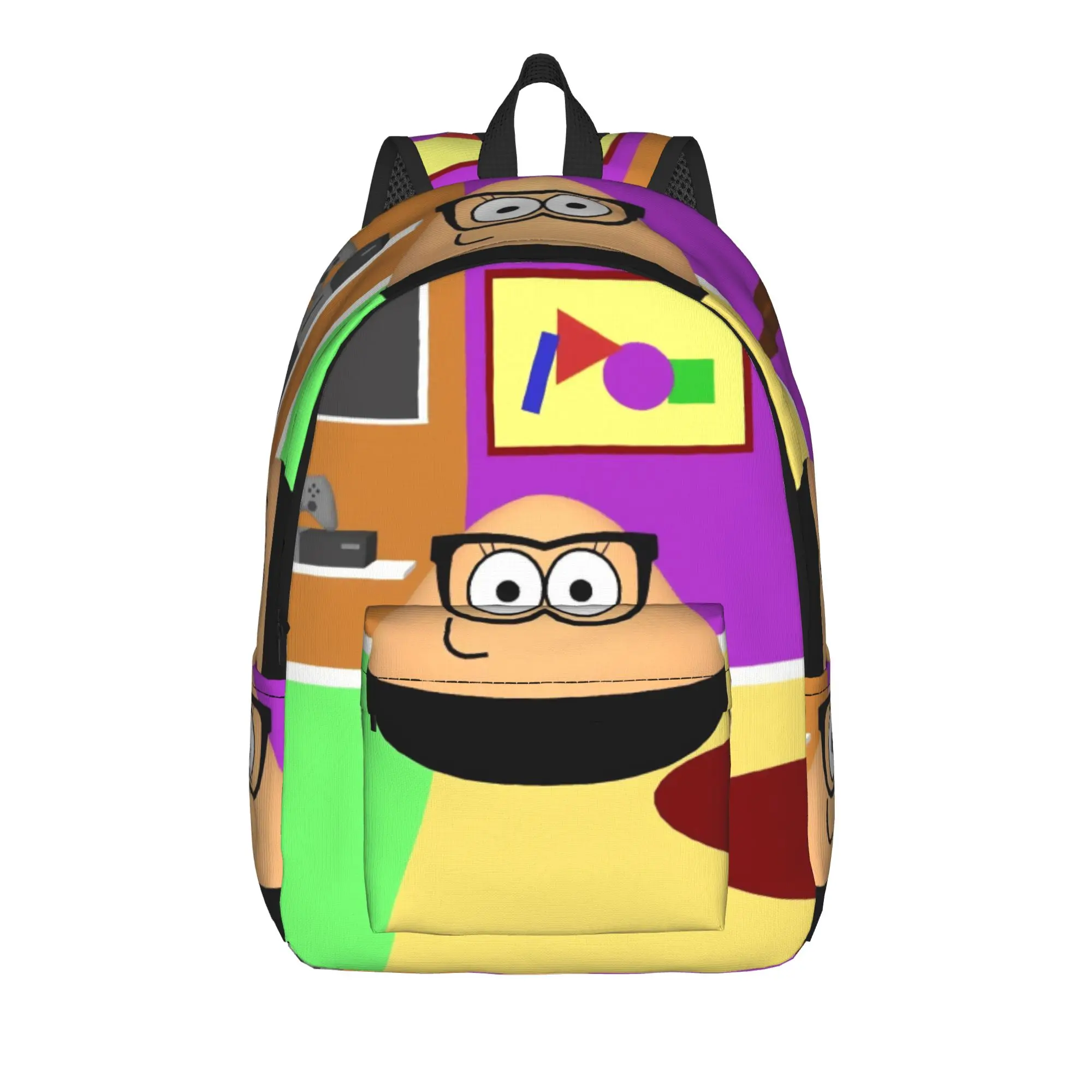 My Pet Alien Pou Classical Backpack Outdoor Student Business  Daypack for Men Women Laptop Canvas Bags