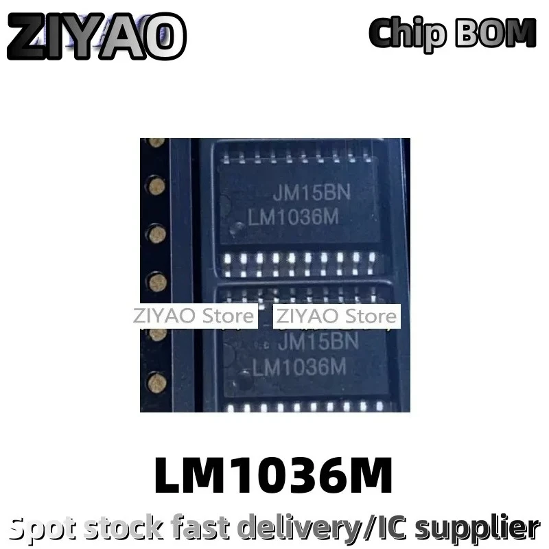 5PCS LM1036M Audio Processing IC SOP-20 Encapsulated DC Tone Control IC