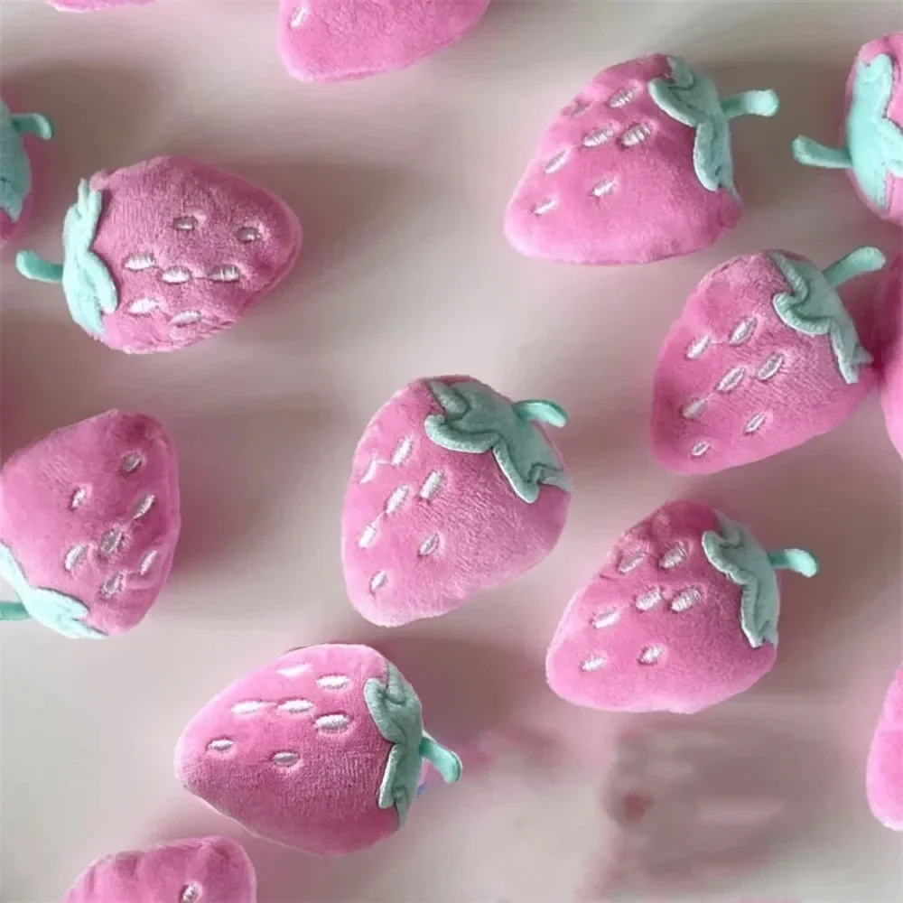 

Suporte de telefone de pelúcia bonito para iphone 15, 3d, rosa, morango, griptok, universal,adorável, pele, anel suporte coreano