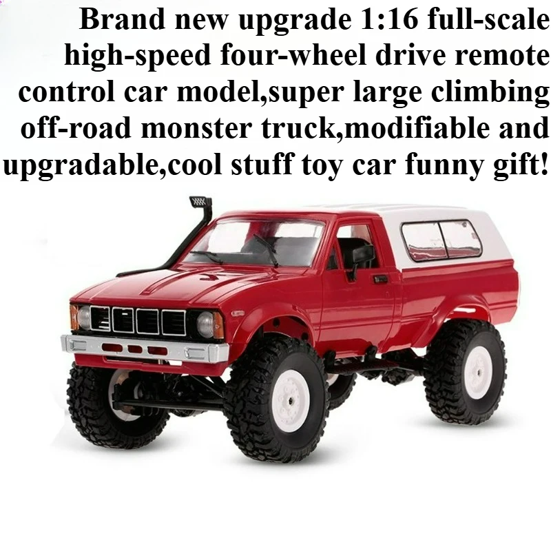 

Cool Stuff Toy Car Funny Gift-1:16 Full Scale 4WD Rc Cars,Off-road Rc Truck,Remote Control Car Toy,Monster Truck,Toys for Kids