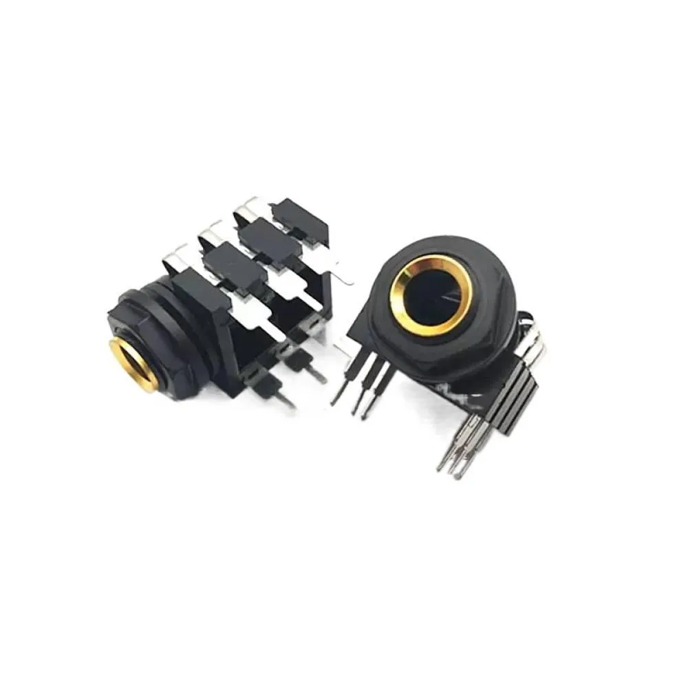 

10PCS 6Pin 6.35mm Microphone Female Stereo Audio Socket Jack Connector Gold-plated Copper Direct Plug Dual-channel Female Socket