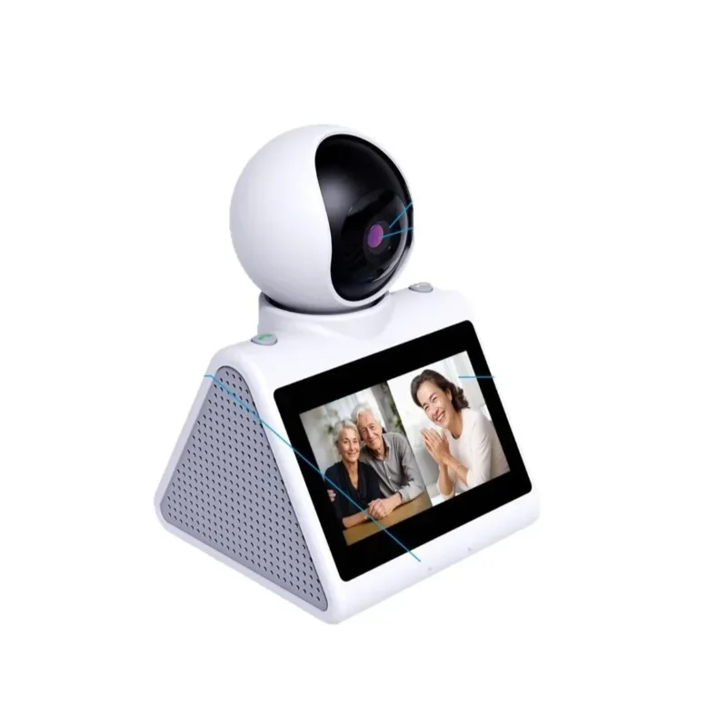 AI camera one-click call, two-way video call with screen, storytelling, listening to music, learning all-in-one machine PTZ