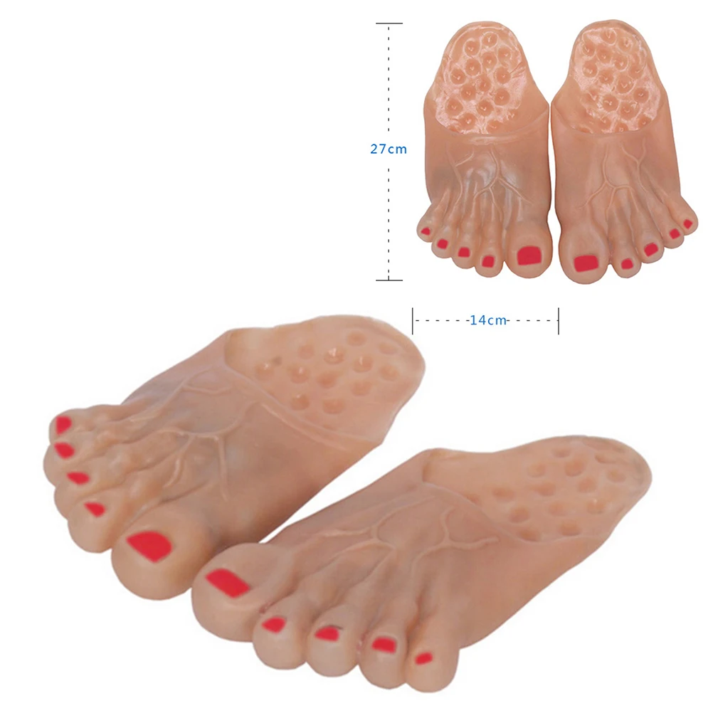 

Slippers Giant Feet Costume Props Halloween Party Supplies Women Premium Material Long Lasting Fun Excitement Drama
