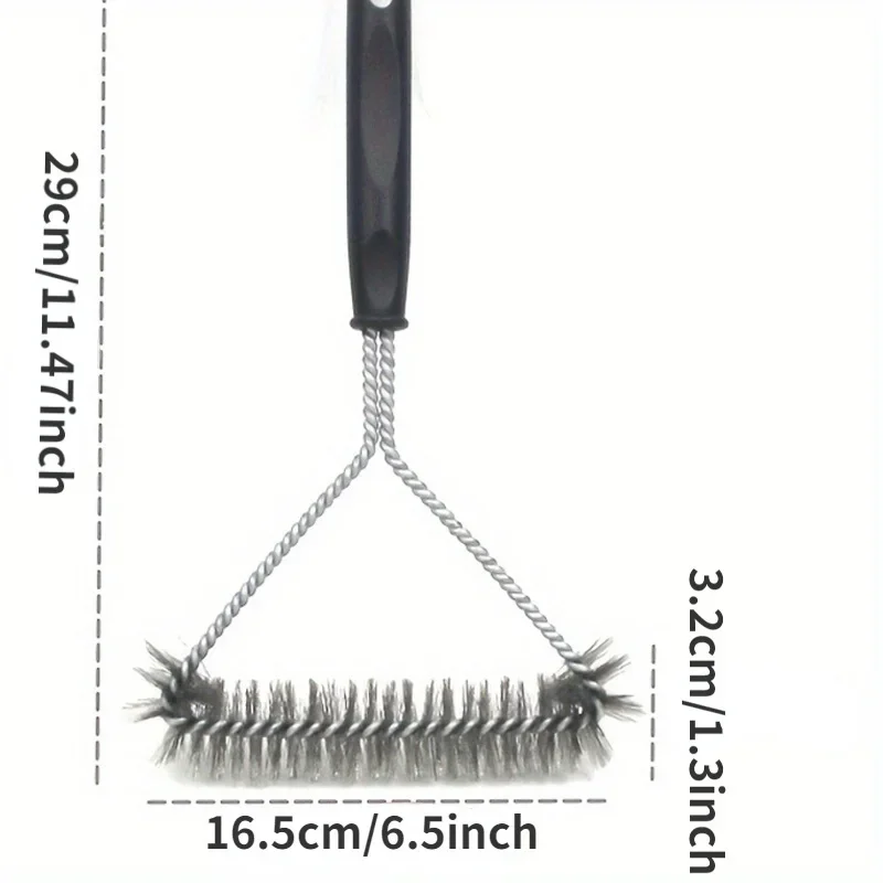 Premium Stainless Steel BBQ Grill Cleaning Brush - Durable, Rust-Resistant, Ergonomic Y-Shape for Deep Cleaning - Non-Stick