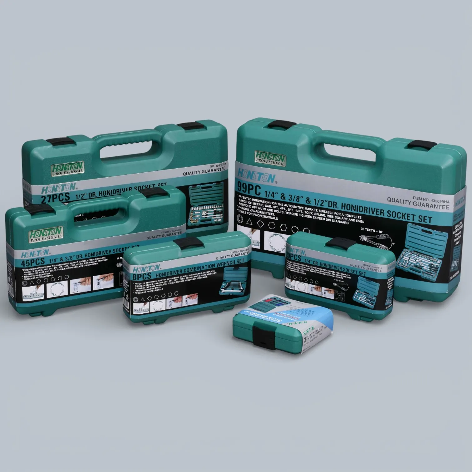 94-Piece Chrome Vanadium Hand Ratchet Wrench Set 1/4