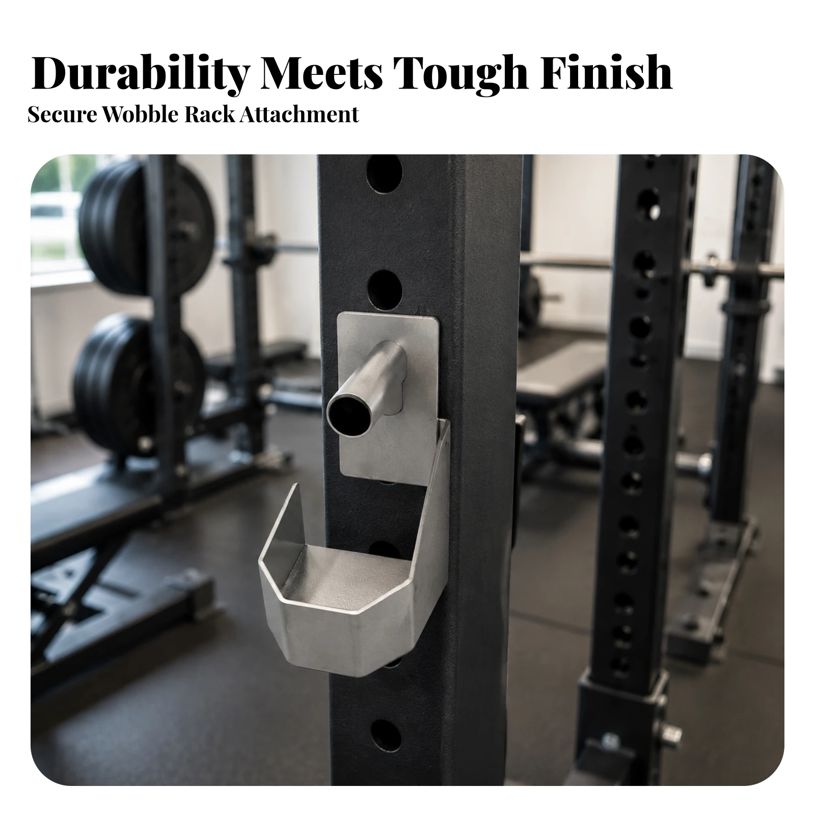 Water Bottle Holder with Mounting Plate Secure Gym Bottle Holder Carrier Non-Slip Space-Saving for Athletes, Power Rack