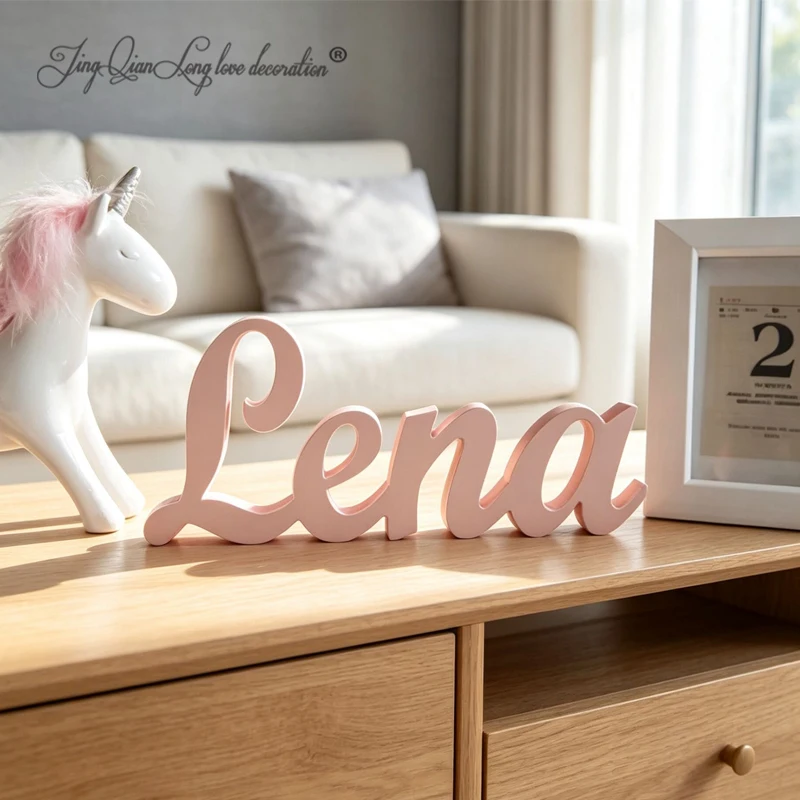 Custom Name Sign, Personalized Wooden Name Sign for Nursery Wall Decor, Nursery Name Sign, Wooden Sign