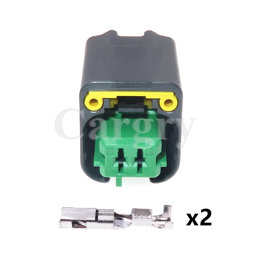 1 Set 2P 1801176-5 AC Assembly Car Engine Fan Water Temperature Sensor Wire Harness Socket for BMW Peugeot Citroen