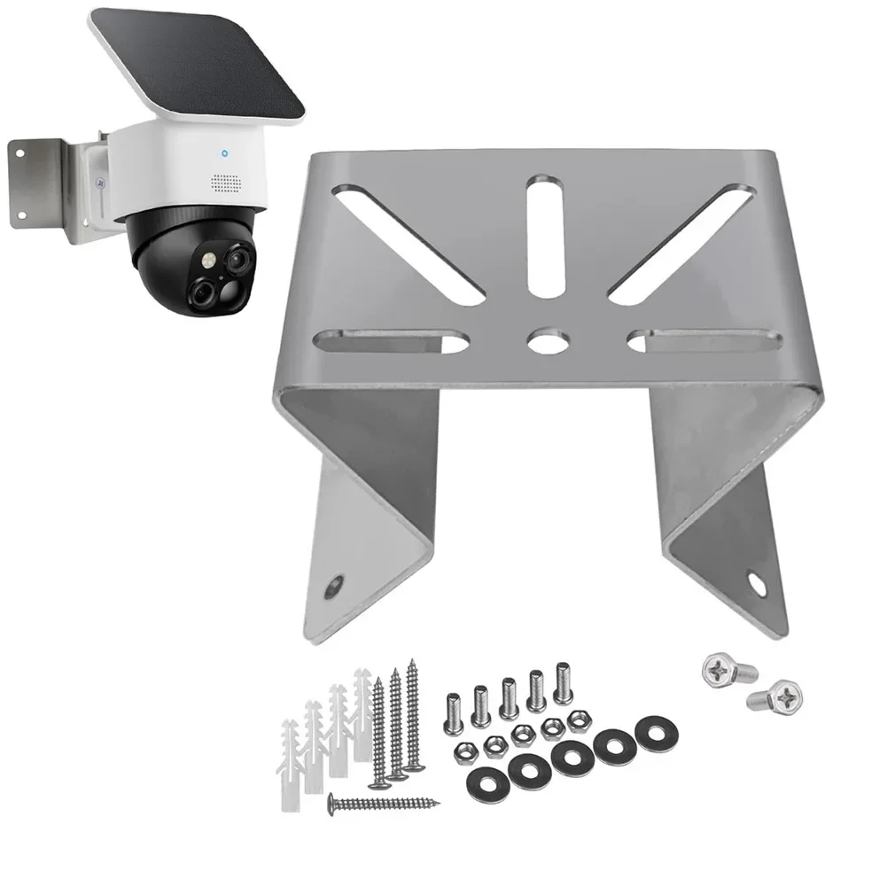 1pc Monitor Bracket For Eufy-SoloCam S340 Monitor Stainless Steel Dual-Side View Wall Corner Mount Bracket Replace Accessories