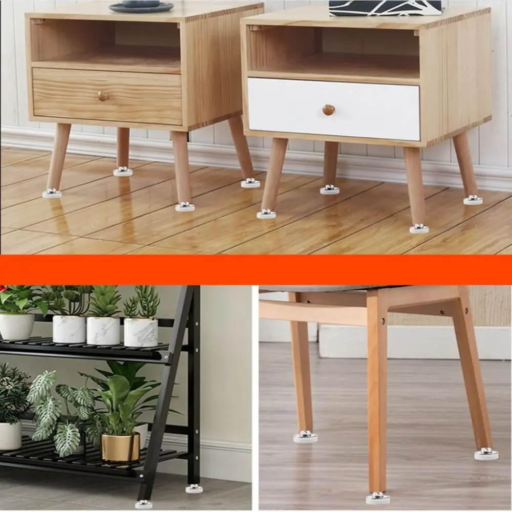 للأريكة، الطاولة، الكرسي، الخزانة، أقدام الأثاث المضادة للانزلاق القابلة للتعديل، أجهزة الأثاث، قاعدة النايلون، واقي الأرضية #4