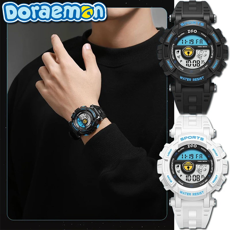 

Cartoon Doraemon Electronic Watch Shockproof Drop-resistant Luminous Digital Elementary and Middle School Boys Children's Watch