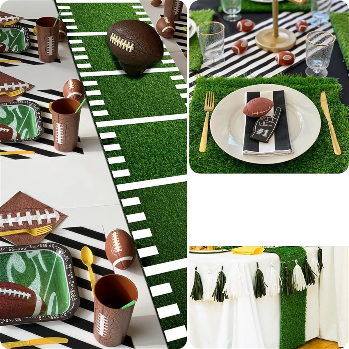 

Better Quality Artificial Grass Table Runner, 30 X 90cm Table Runner, Faux Grass Table Runner, DIY Football Tablecloth, Table Ru