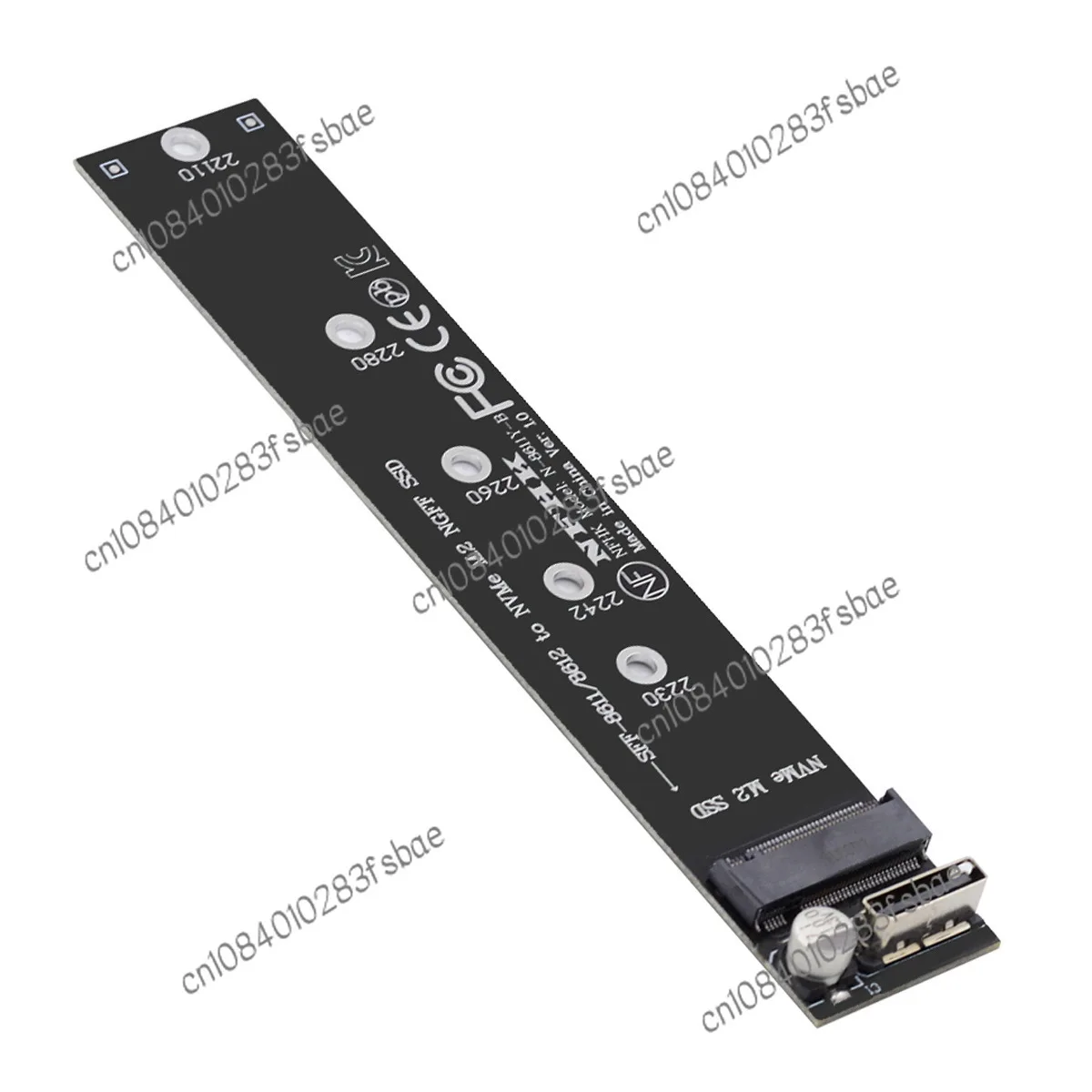 SFF-8611 SFF-8612 to NVMe M.2 NGFF M-Key Adapter Card x4 Card