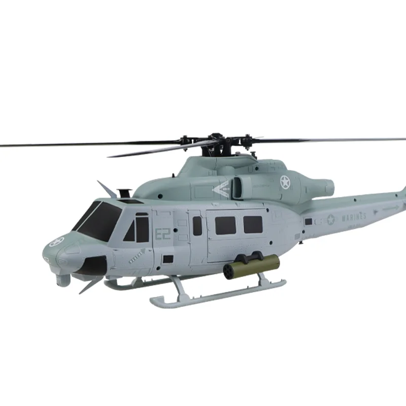 GOOSKY E2 RC Helicopter 1:35 UH-1Y Scale 2.4G 6CH Dual Brushless Direct Drive Motor BNF / RTF with GTS Flight Control System