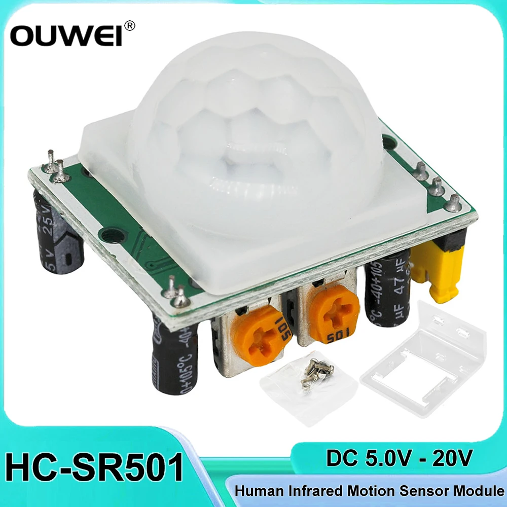 HC-SR501 Adjust IR Pyroelectric Infrared PIR Human Infrared Motion Sensor Detector Module Pi + Case for Arduino for Raspberry