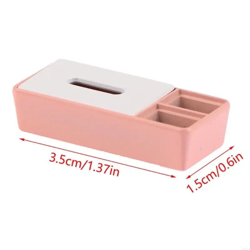 1/12 miniatuur weefselcontainer realistische miniatuur weefseldooshouder model speelgoed