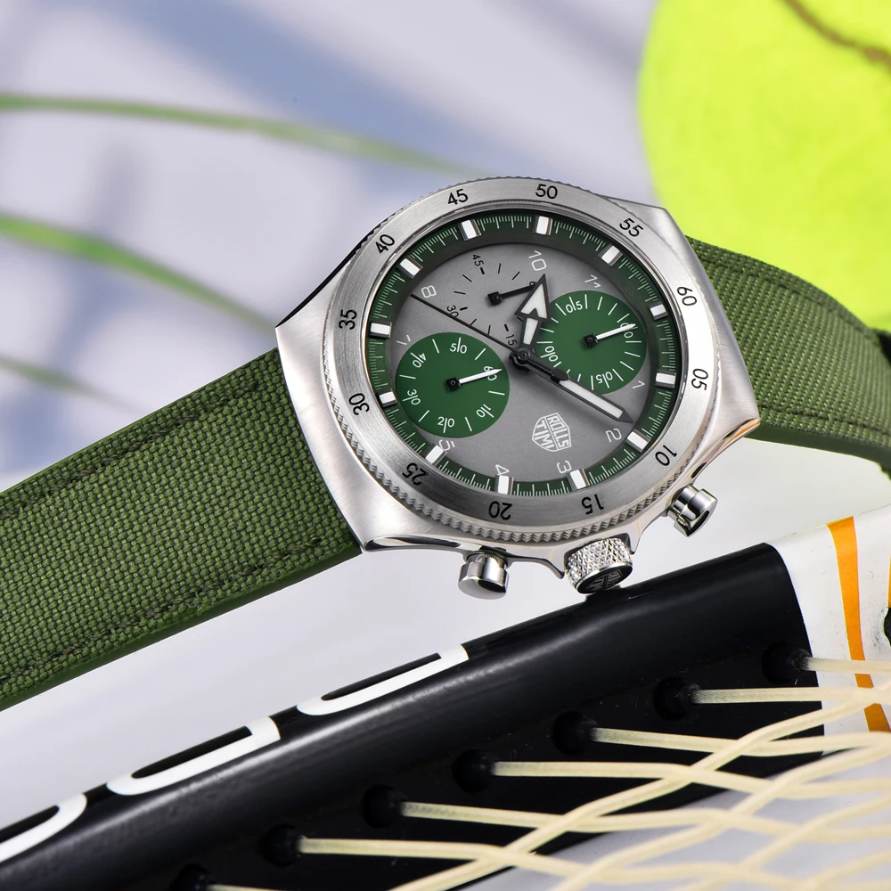 2025 ساعة جديدة للرجال Rollstimi ساعة موضة كوارتز نايلون ساعة رجالي خفيفة فاخرة من الفولاذ المقاوم للصدأ الياقوت مقاوم للماء مضيئة