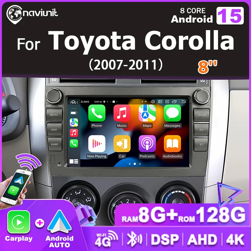 Brezžični CarPlay avtoradio za Toyota