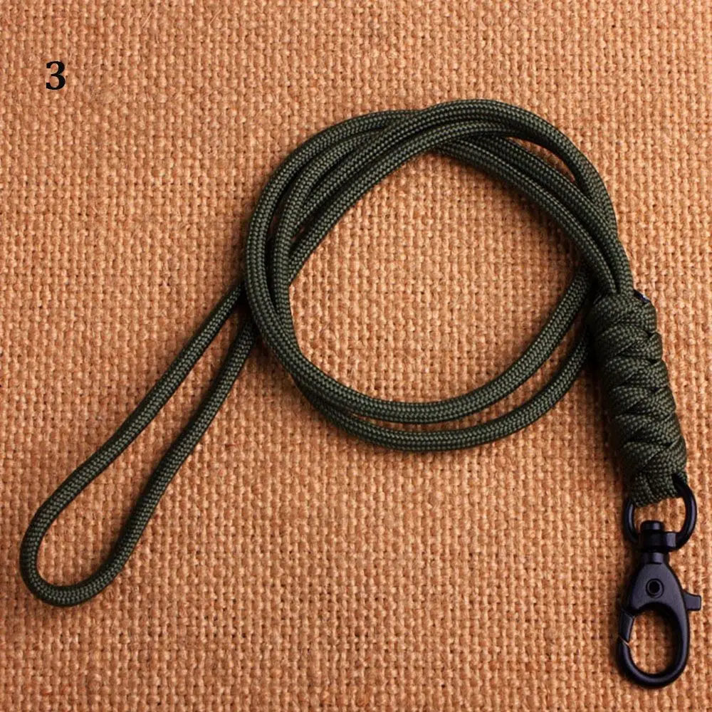 High Quality Self-Defense High Strength Lanyard Rotatable Buckle Paracord Keychain Parachute Cord Key Ring