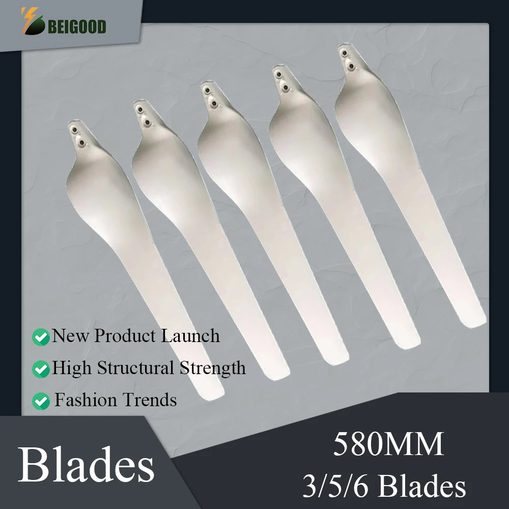 580mm Wind Turbine Blades Wind Turbines Wind Generator Blades High Strength Nylon Fiber Windmill Accessories