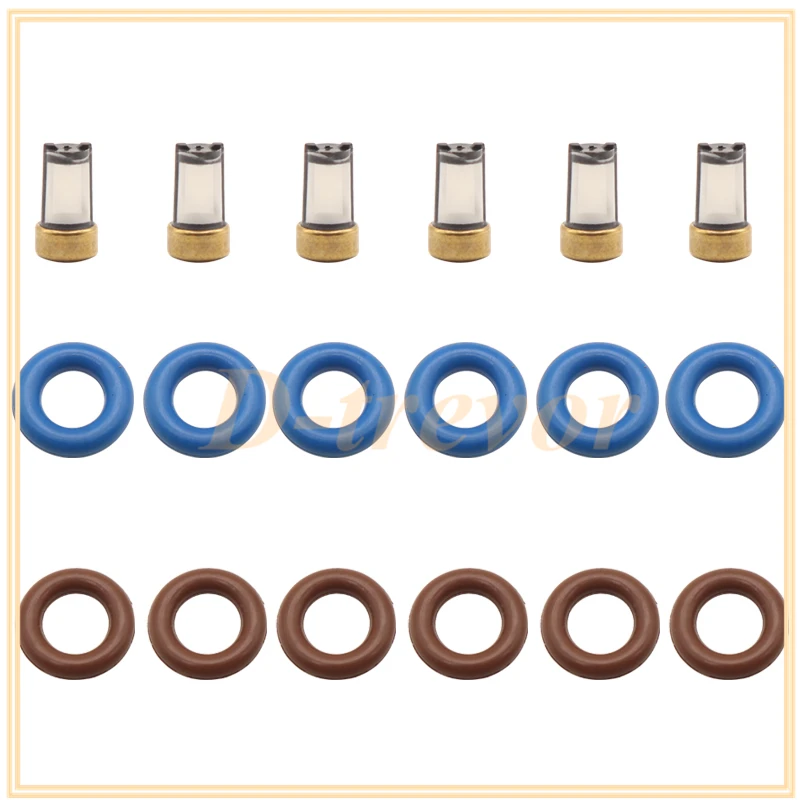 

Fuel Injector Seal O-Ring Kit Seals Filters for 0280158055 Fit For 05-10 Ford Mustang 4.0L Ranger 4.0L V6