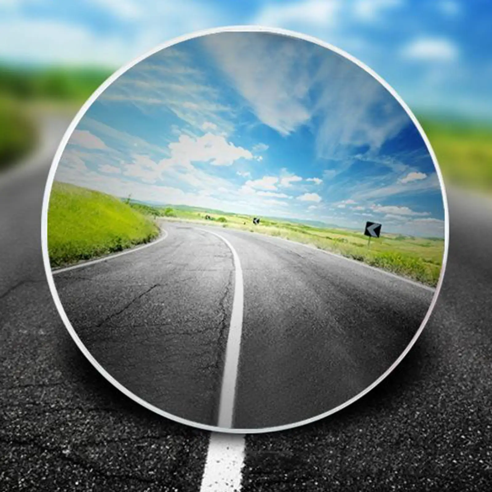 Fan Shape Blind Spot Mirror Adjustable Stick on for Car Truck SUV HD Glass Frameless Convex Rear View Wide Angle 360 Sway Rotate