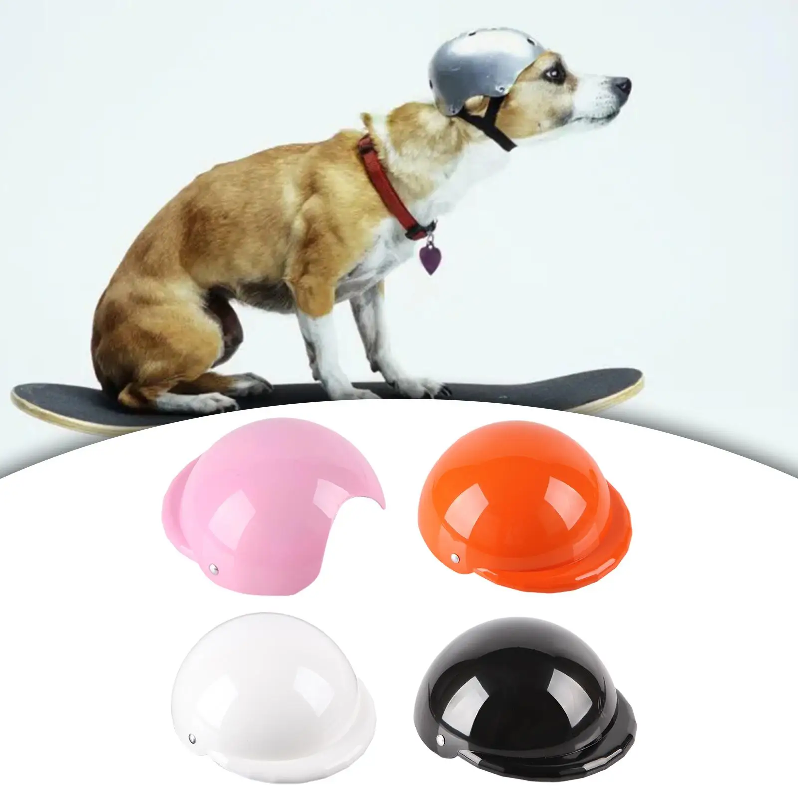 Pet Helmet Motorcycle/Bike Hat Safety Pet Cap Outdoor Bike Pets Cap Pet Hat Hard Safe Hat Dog Hard Hat for Small Dogs Cats Puppy view 4