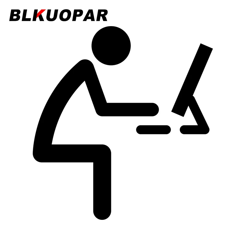 BLKUOPAR For A Male Matchman With Computer Car Stickers Personality Scratch Proof Sunscreen Decal Vinyl Die Cut Car Styling